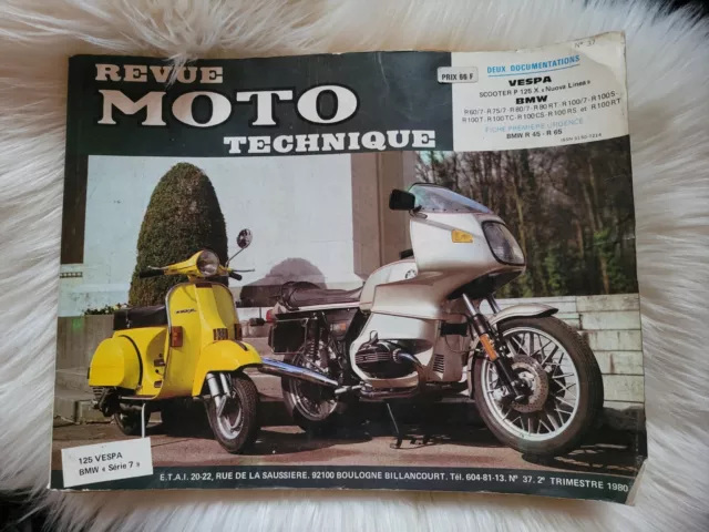 Revue Moto Technique N°37 SCOOTER P 125 X NUOVA LINEA VESPA BMW SÉRIE 7