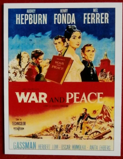 AUDREY HEPBURN - Card # 03 - from Movie Idols Set - WAR AND PEACE