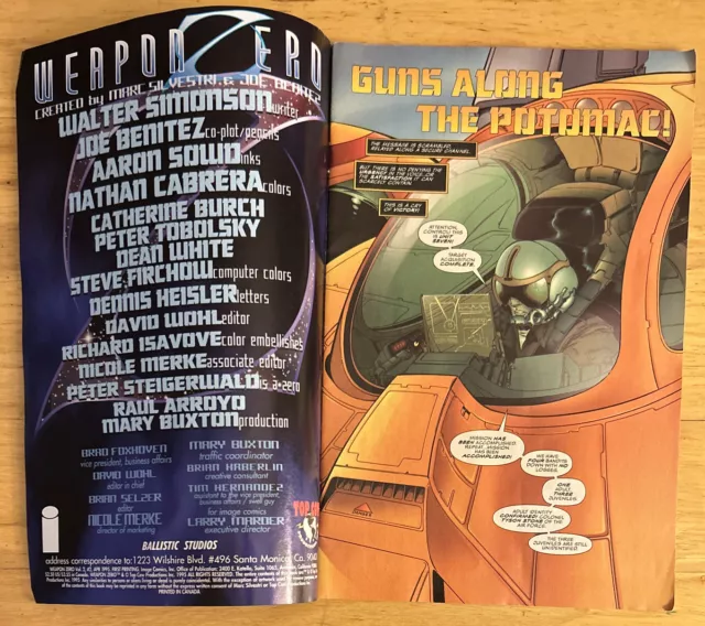Weapon Zero #2 Simonson Story, Benitez Art; Spawn Ad (1995 Image Comics) 2
