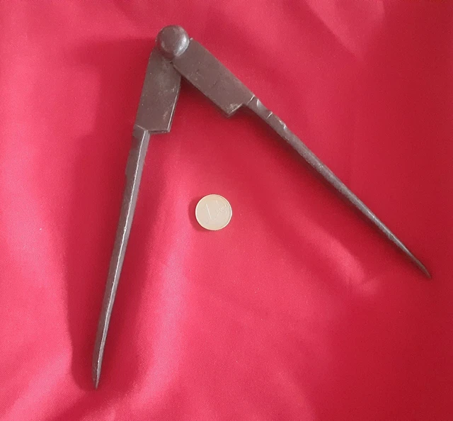 Ancien Tournevis En Fer Forgé, Outil Vintage Pour Bricolage