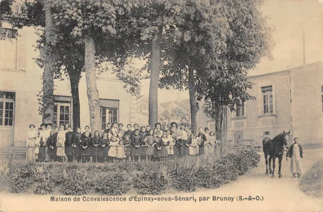 Cpa 91 Maison De Convalescence D'epinay Sous Senart Par Brunoy