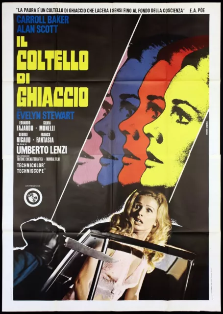 Il Coltello Di Ghiaccio Manifesto Baker Lenzi 1972 Knife Of Ice Movie Poster 4F