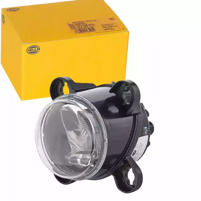 HELLA Faros LED 90mm Redondo 12V 24V Izquierda Derecha Luz de Cruce 1B0 015