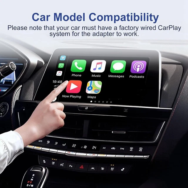 Adattatore CarPlay Wireless Per IPhone - Mini Dongle Per Auto Dal 2016, Con Luce RGB E Connessione Automatica - Foto 2