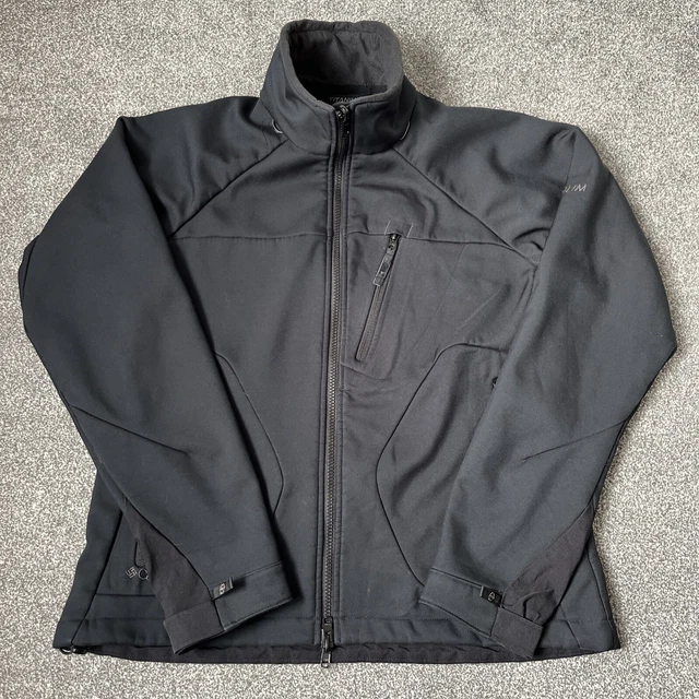 Columbia Titanium Interchange Womens Size Large Jacket Black SoftShell Full Zip