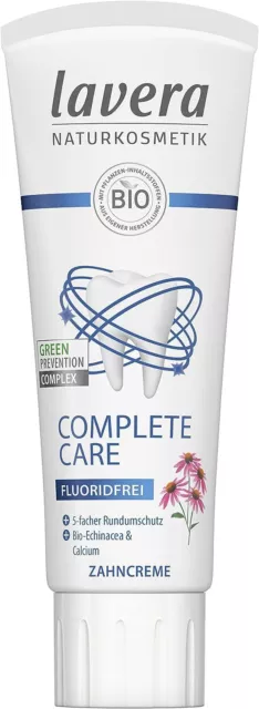 Lavera Zahncreme Complete Care - flouridfreie Zahnpasta - Bio-Echinacea