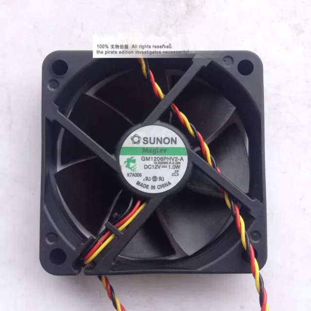 SUNON GM1206PHV2-A Cooling Fan 12V 1W 3Pin Cooler Fans Silent 60x60x15mm