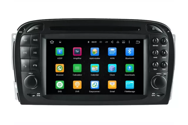 6.2 inch screen upgrade android  carplay stereo radio for Benz SL R230 head unit 2