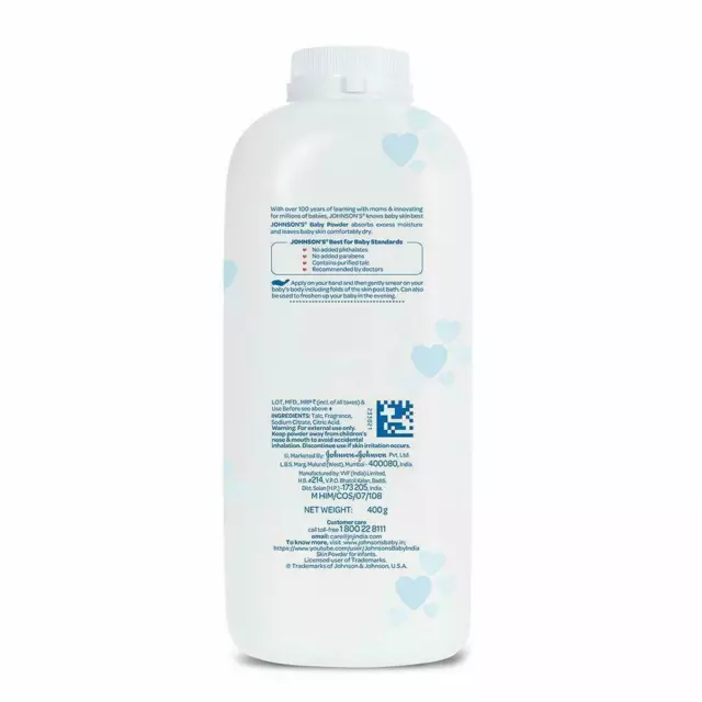 ORIGINAL Johnson's Baby Powder Talk 400 g (14,1 oz) Hypoallergen und frei... 3