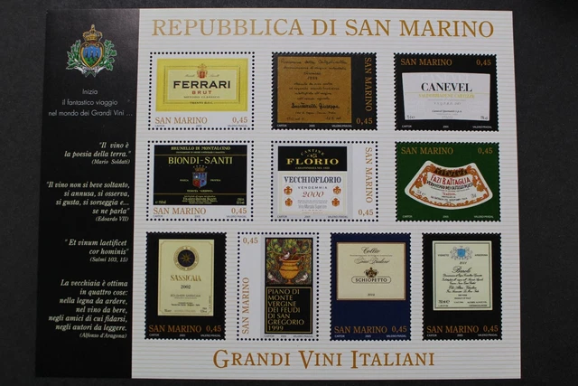San Marino, MiNr. 2226-2235 Kleinbogen, postfrisch / MNH - 202275