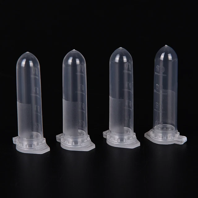 100x 2ml Micro Centrifuge Tube Vial Transparent Plastic Vials ContainerSnapC“AY