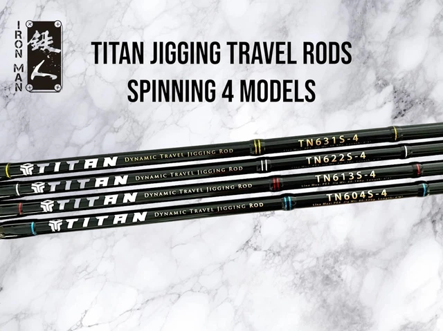 Iron Man filature Rod Titan Jigging TN622S-4 Piece Travel Rod (2040