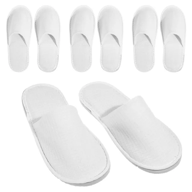 4 Pairs Disposable Spa Slippers for Travel Hotel SPA