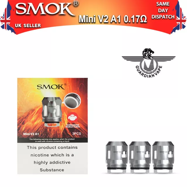 SMOK BABY V2 Coils x3  A1 | A2 | S1 | S2 | K1 | K4 -TFV MINI V2 Free UK Shipping