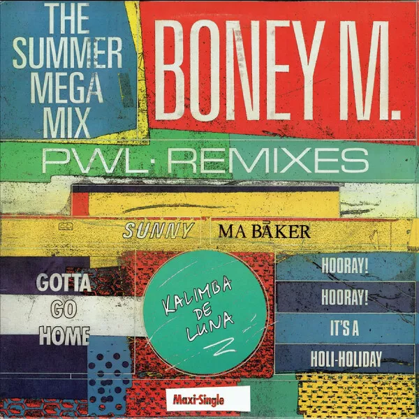Boney M. - The Summer Mega Mix PWL Remixe - gebrauchte Vinyl-Schallplatte 12 - J5628z