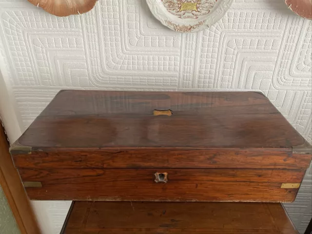 Antique Writing Slope Box For Restoration