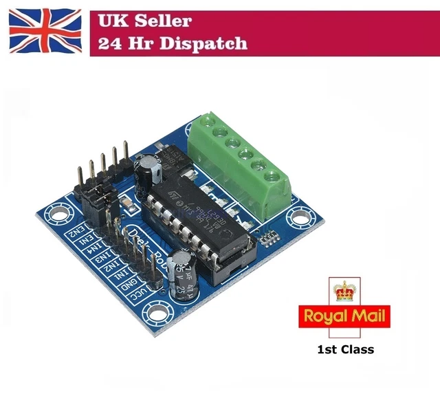 Aihasd L293D Motor Drive Shield – Scheda Di Espansione Per Robotica, 4 Ponti H, 2 Servo, Fino A 4 Motori DC