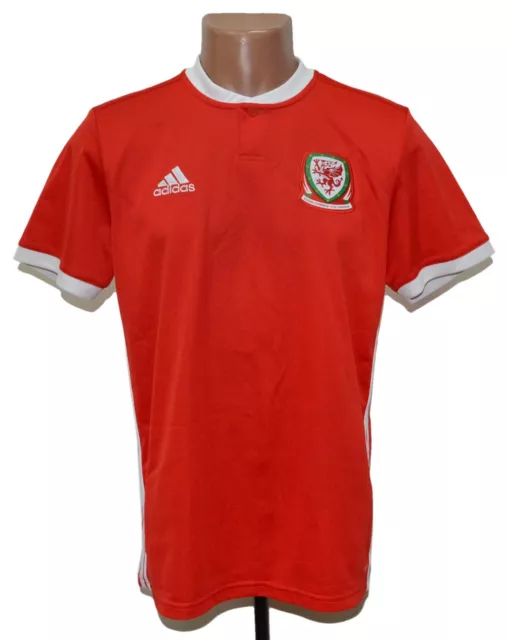 Wales National Team 2018/2020 Home Football Shirt Jersey Adidas Size M Adult