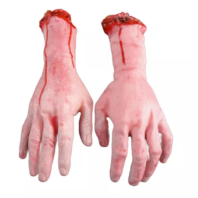 Halloween Prank Fake Body Parts Bloody Scary Severed Arm Hand Prank Props Toy