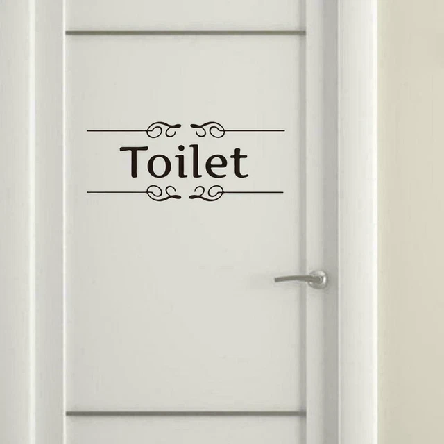 Bedroom Door Sign Self Adhesive Vinyl Sticker, Decal Signs Hotel Restaurant AUS