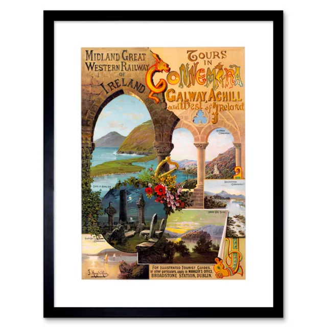 Travel West Ireland Galway Achill New Framed Art Print Picture Mount 12x16 Inch
