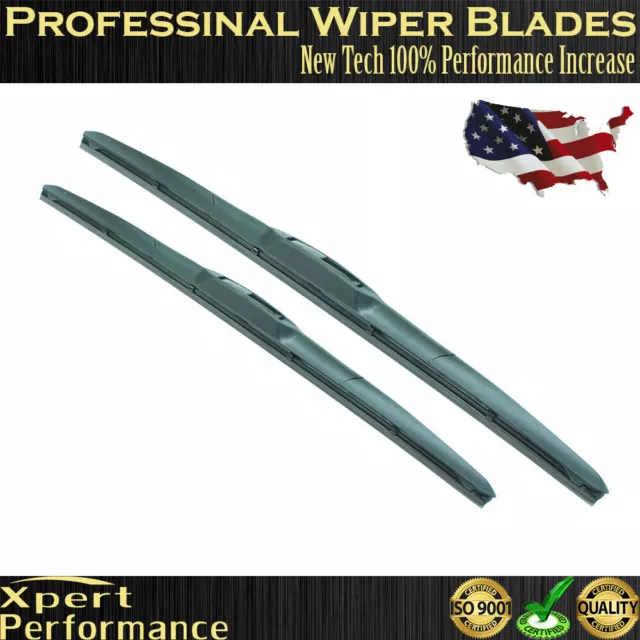 18" & 24" Premium Hybrid silicone Windshield Wiper Blades  OEM Quality J-Hook