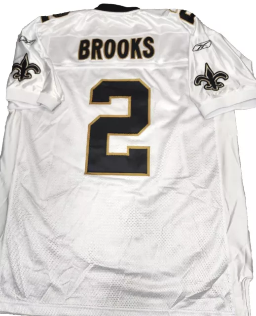 Reebok New Orleans Saints NFL Aaron Brooks #2 Men’s White Jersey Size 54