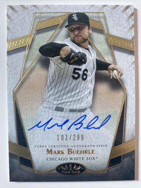 2022 Topps Tier One - Prime Performers Autographs #PPA-MBU Mark Buehrle /299 2022 Topps Tier One - Prime Performers Autographs #PPA-MBU Mark Buehrle /299