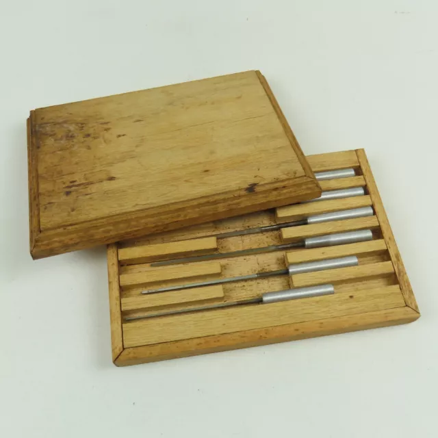 Clockmaker’s Wood Boxed Set of Tapered Reamers