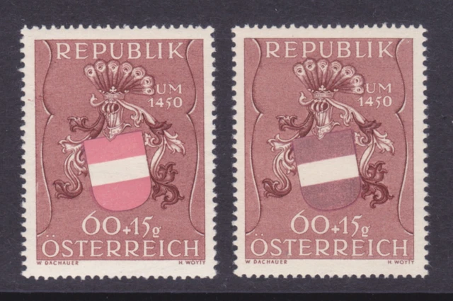 Ö.1949 ANK.Nr.950 Abart Plattenfehler"Druckzufälligkeit"postfrisch**RRR