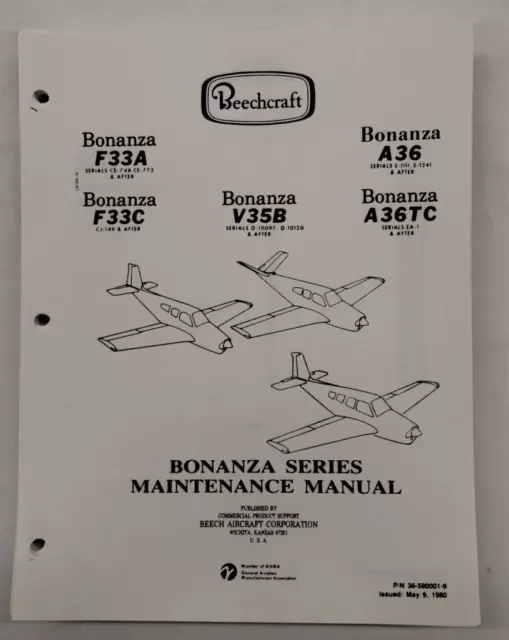 Beech Bonanza Series F33A/F33C/V35B/A36/A36TC Maintenance Manual-Copy