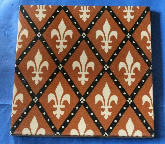 MINTON ANTIQUE GOTHIC REVIVAL  ENGLISH TILE pugin influence