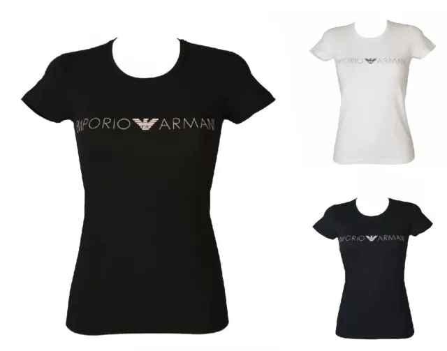 T-shirt donna manica corta girocollo elasticizzata EMPORIO ARMANI articolo 16313