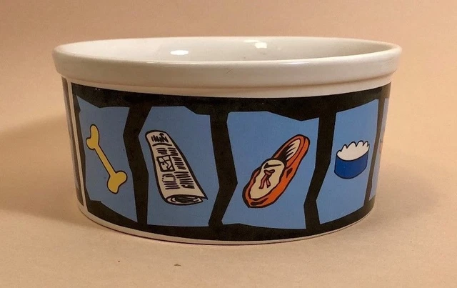 Stoneware Dog / Puppy / Food or Water Bowl 6" x 3" Pet Dish