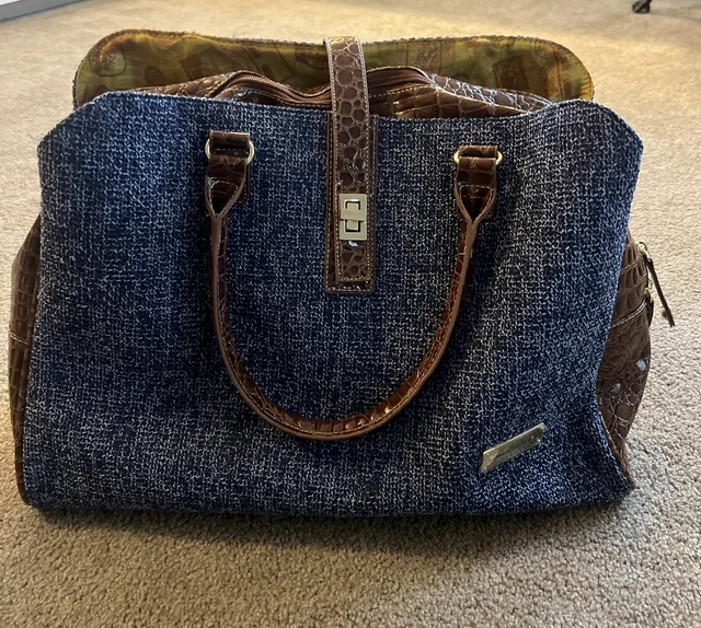 Samantha Brown Croc And Textured Luggage Carry-on Bag