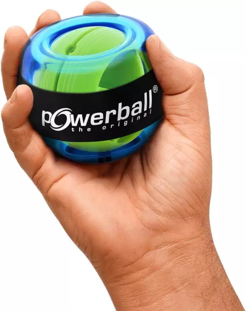 Powerball Basic, Gyroskopischer Handtrainer, Transparent-Blau, Das Original Von 3
