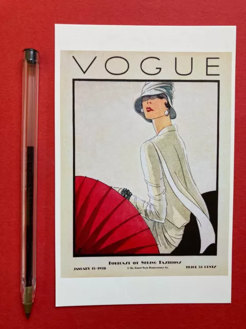 Affiche de la couverture de Vogue - janvier 1928