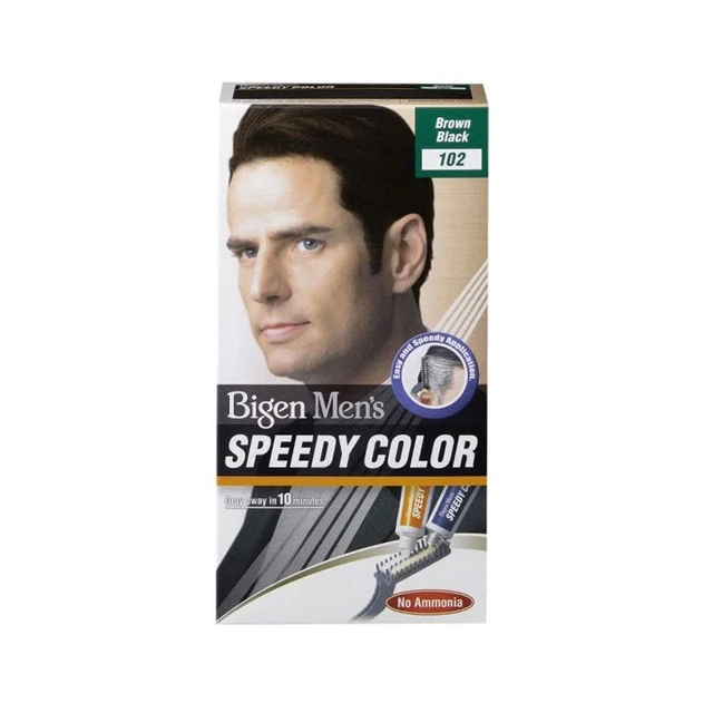 Bigen Herren Speedy Haarfarbe mit Applikatorkamm, 102 braun schwarz