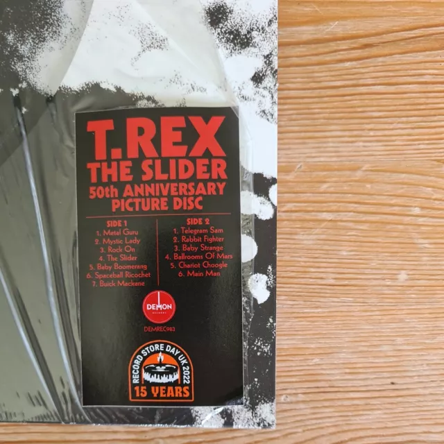 TRex Slider 50th Anniversary Picture Disc. Mint 2