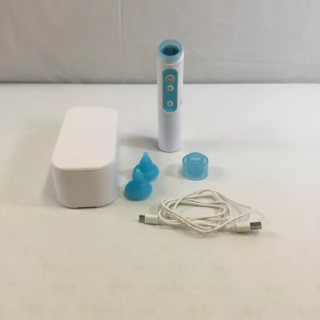FridaBaby Electric NoseFrida White Blue USB Rechargeable Nasal Aspirator