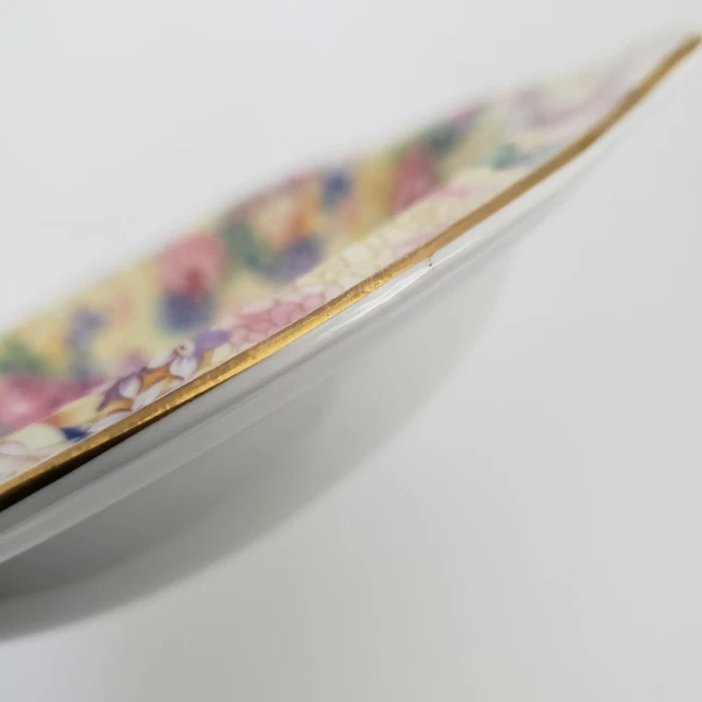 4 Royal Winton Grimwades Welbeck Bowls 7" Cereal Salad Soup Chintz Yellow 1995 10