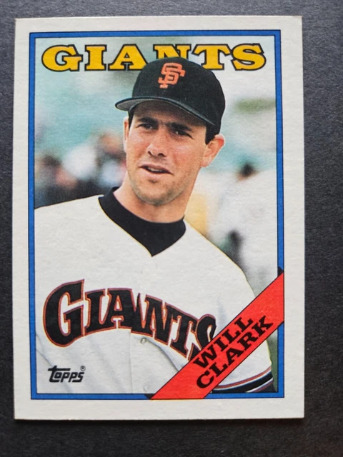 1988 Topps WILL CLARK #350  RARE ERROR Card and MISALIGNMENT 