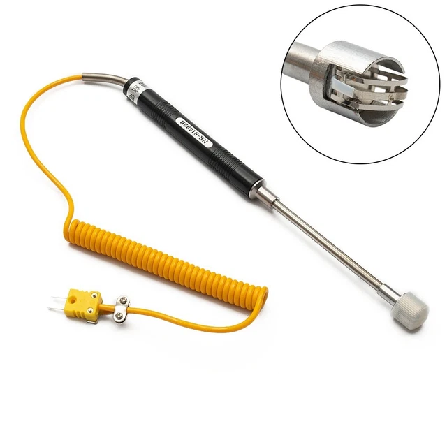 Sensori termocoppia, Keenso Controller di Temperatura Sensore termocoppia di tipo K ad alta temperatura(5M