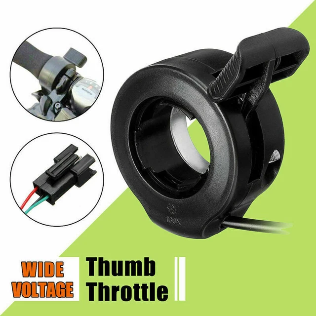 36V Gasgriff Half-Twist Mit LED-Anzeige - Ersatz Für E-Bikes Und Roller, Schwarz