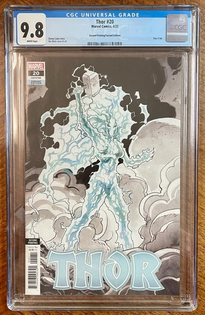 Thor #20 CGC 9.8 2nd Print 1:25 1st Appearance God of Hammers Bianchi Variant