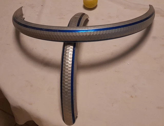 ANCIEN GARDE BOUE arrière et avant chromé vélo enfant ancien Old Bike EUR 22,00 - FR