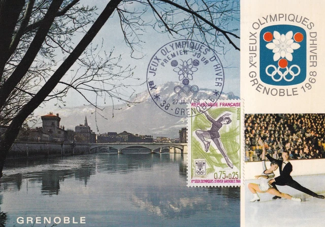 Carte D'accès Membre COJO Jeux Olympiques 1968 Grenoble - Saut à Ski, Parfait état