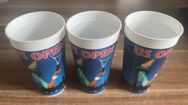 3x US OPEN 2007 Trinkbecher Dynamic Drinkware SAMMLERAUFLÖSUNG selten