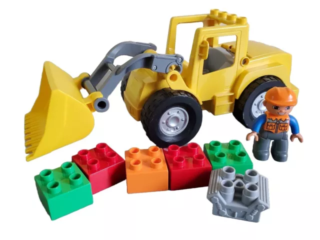 LEGO DUPLO Chantier 10520 Le Grand Chargeur à godet - Tractopelle Bulldozer TP