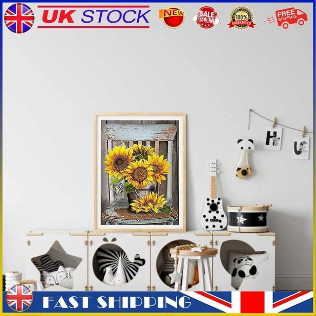 Diamond Painting Sunflower Full Round Drill Picture of Rhinestone DIY Drawing #g